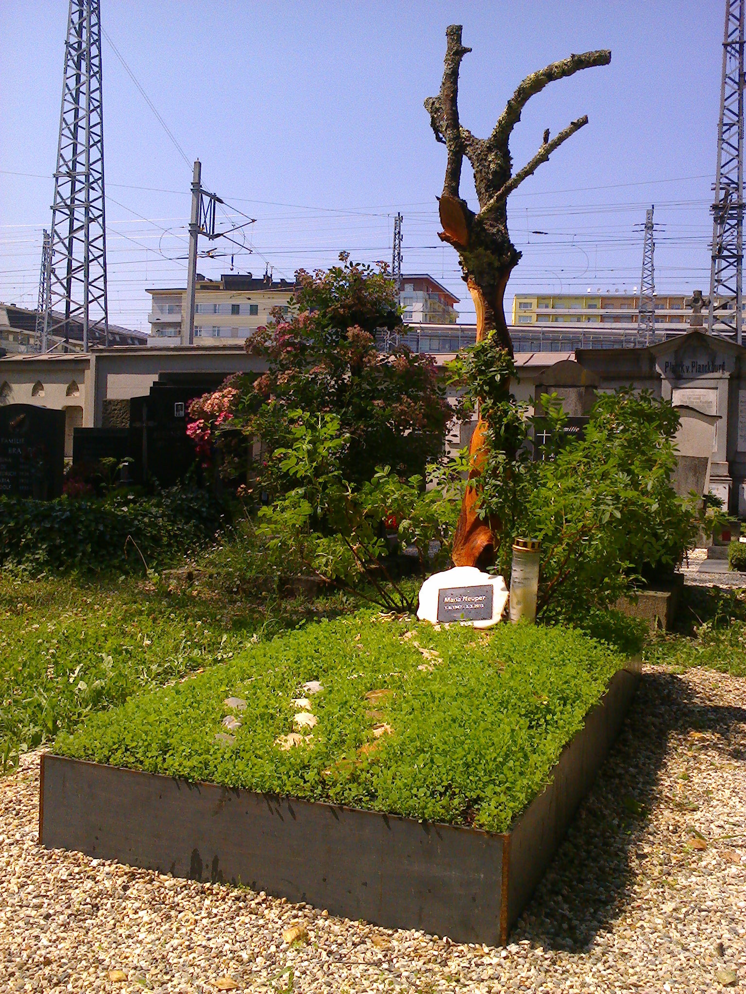 Maria's grave in it's intermediate state